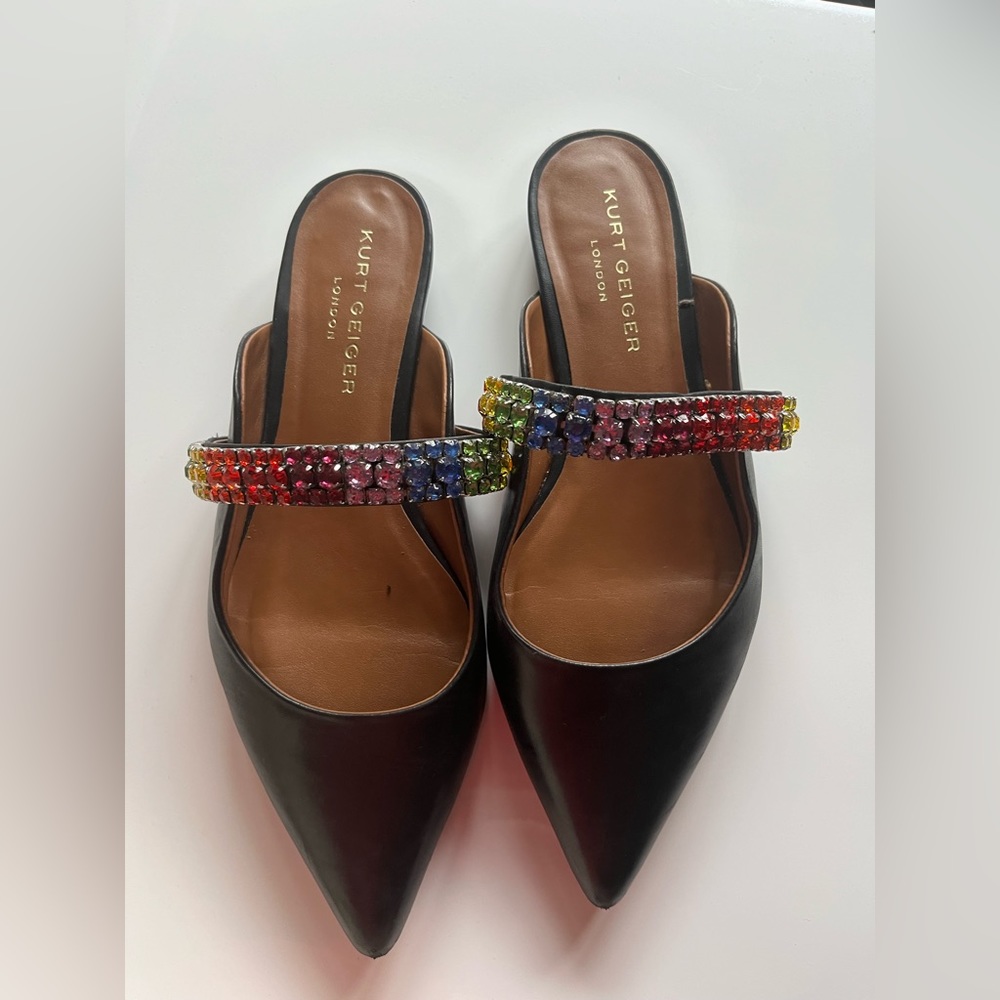 Kurt Geiger Princely crystal embellished mules